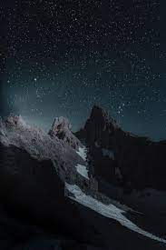 Brown Mountain At Nighttime Dark Iphone Backgrounds Mountains At Night Landscape Wallpaper