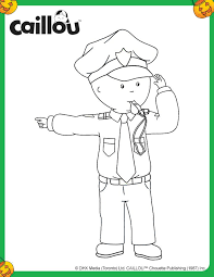 coloriage d halloween caillou policier dessin livre de couleur skye paw patrol quiz