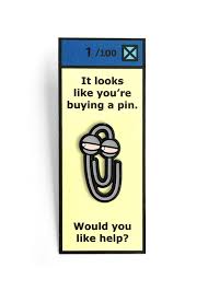 Clippy Pin Badge Pin And Patches Pin Badges Pins