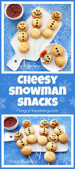 Cheesy Snowman Snacks Fun Christmas Appetizers Best Christmas Appetizers Christmas Snacks Savory Savory Christmas Treats