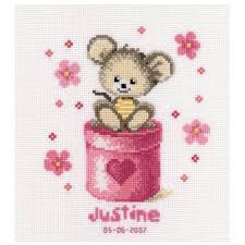 Au fil d'amel on facebook. Kit Broderie Naissance Achat Vente Pas Cher