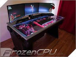 This is a desk i built from scratch with built in pc. Liquid Pc Built Into Desk