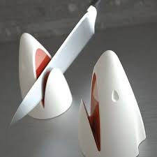 Aiguiseur A Couteaux Grand Requin Blanc Porte Couteau Gadgets Aiguiseur