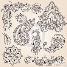 Henna Mehndi Doodles Abstract Floral Paisley Design Elements Mandala And Page Corner Design Vector Illustrati Henna Doodle Henna Tattoo Designs Henna Designs
