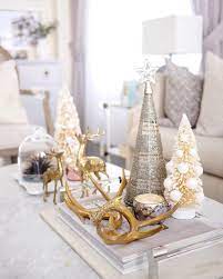Elegant christmas coffee table decor. 46 Popular Christmas Theme Coffee Table Decoration Ideas Pimphomee Christmas Coffee Table Decor Christmas Coffee Table Christmas Decorations Living Room