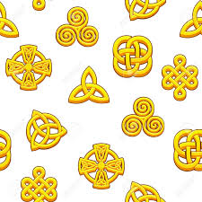 Here are some of the more popular celtic symbols. Seamless Pattern Celtic Symbols Golden Celtic Icons On White Background Royalty Free Cliparts Vectors And Stock Illustration Image 126577927