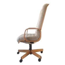 chair features a solid oak frame and a five star base upholstered with natural colored wool can be ad desk chair natural desks scandinavian office chairs