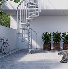 Acadia stairs offers modern and contemporary spiral stairs and spiral staircase design custom made kit spiral stairs are great for interior applications. Outdoor Spiral Staircase Type Zink L00l Stairs