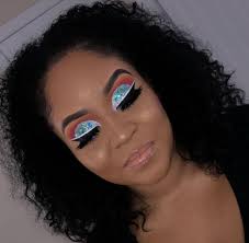 Black And Light Blue Eyeshadow Looks Follow Lanaryan98 Glitter Makeup Looks Going Out Makeup Colorful Eye Makeup