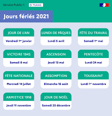 La fête de l'ascension est célébrée en l'honneur de l'ascension du corps du prophète jésus au ciel. Ponts Week Ends Prolonges Le Calendrier Des Jours Feries En 2021 Service Public Fr