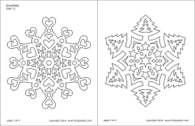 Here we have portrayed a variety of intricate patterns of the ice crystals. Snowflake Coloring Pages Free Printable Templates Coloring Pages Firstpalette Com