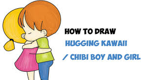 Check spelling or type a new query. How To Draw Chibi Girl And Boy Hugging Cute Kawaii Cartoon Children Hugging In Easy Steps How To Draw Step By Step Drawing Tutorials