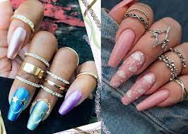 Shining glitter coffin nails designs ❤ 35+ magnificent coffin nails designs you must try ❤ see more ideas on our blog!! 65 Ideas Of Coffin Nails Coffin Shaped Nails A K A Ballerina Nails