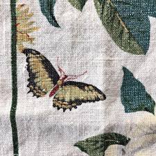 Embroidery sampler cross stitch samplers cross stitch tree embroidery projects embroidery patterns stitch design cross stich needlepoint patterns cross stitch books. Vintage Williamsburg Tea Towel Magnolia And Dogwood Design Linen In The Vintage Kitchen Shop
