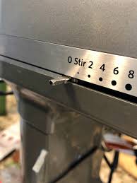 fixing a kitchenaid speed control knob