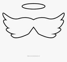 27 angel wings coloring pages images. Angel Wings Coloring Page Alas De Angel Dibujo Hd Png Download Transparent Png Image Pngitem