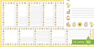 You simply hang to create a easter writing bulletin board. Easter Page Borders Teaching Resource Twinkl