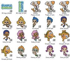 Bubble Guppies Embroidery Designs - Etsy
