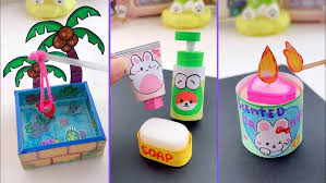 ‪14 DIY Miniature Crafts Idea / Easy Craft Ideas / school hacks / mini craft  / how to make / craft - YouTube‬‏