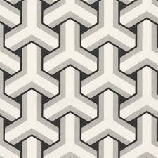 J'aime bien l'idée des morceaux de lé de papier peint noir et blanc encadrés par des tasseaux de bois ou des staffs. Papier Peint Geometrique Blanc Trifid Osborne Little Au Fil Des Couleurs Papier Peint Papier Peint Geometrique Motif Geometrique