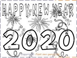 Maybe you found a wonderful year and got a great time ahead. Printable Happy New Year 2020 Coloring Pages Free Kids Coloring Pages Printable