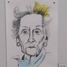 Last Saturday's opening of "With Ruth in Mind" Exhibition at Artspost in  Hamilton where three of us from Hibiscus Coast Printmakers had prints  accepted. Yvonne Gray, myself and Katrina Rivers who was