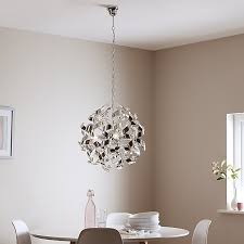 caladane chrome effect 4 lamp pendant