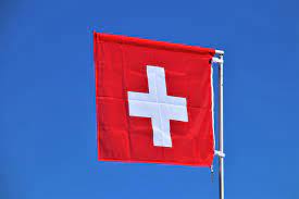 The white cross is known as the swiss cross. Flag I Gerb Shvejcarii