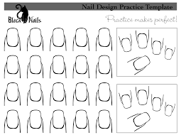 Nail Art Design Practice Sheet Black Cat Nails Printable Nail Art Templates Printable Nail Art Practice Sheet Vinyl Nail Art