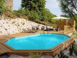 piscine bois octogonale safran sunbay 6 37x4 12 m x h 1 33 m piscine bois octogonale piscine bois piscine hors sol