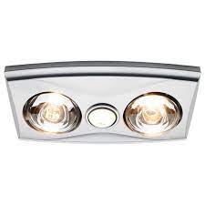 Heller 3 In 1 Silver Bathroom Heater With Duct Bathroom Heater Bathroom Lighting Bathroom Exhaust Fan