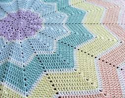Rainbow Ripple Baby Blanket Mycrochetpattern Mycrochetpattern