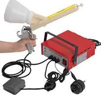 Amazon.com: CRYBY Pistola de pintura electrostática en aerosol de 3.3 W,  máquina de pintura en polvo con separador de vapor de agua e interruptor de  ...