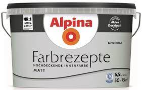 Alpina Innenfarbe Wandfarbe Farbrezepte Kieselstrand Matt Fruher Elbkiesel Grau 6 5 L