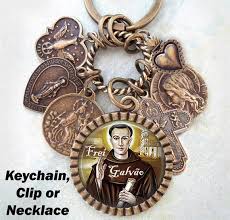 St. Anthony De Santa Anna Galvão Necklace, Keychain or Clip, Frei Galvão,  Patron Saint, Confirmation Gift, Catholic, Handcrafted With Love!