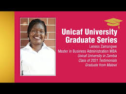 Unicaf University in Zambia Class of 2021 I MBA Graduate from Malawi