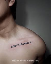 101 Amazing Coordinate Tattoo Designs You Need To See Coordinates Tattoo Tattoos Inner Bicep Tattoo