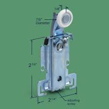 The bottom is usually just a wheel that follows along a track. 23 027 Top Sliding Closet Door Roller Acme Swisco Com