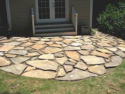 Consider flagstone for the patio. 35 Stone Patio Ideas Pictures Patio Stones Stone Patio Designs Flagstone Patio Design