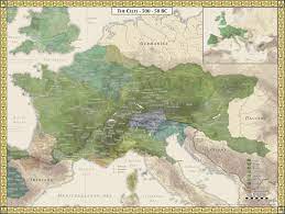 The Celts 500 58 Bc 3958x2974 Oc Mapporn Celtic Cartography Map Map