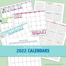 Download free printable pdf calendars and annual planners 2022, 2023 and 2024. 2022 Calendars Free Printables Flanders Family Homelife