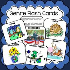 Genre Flash Cards Book Units Teacher