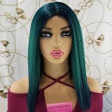 Wowfactor green blue bob wig Wigs & Extensions