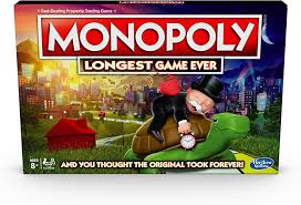 Amazon.com: MONOPOLY Longest Game Ever, Classic Gameplay with Extended  Play; Board Game (Amazon Exclusive) for Ages 8 & Up : Toys & Games
