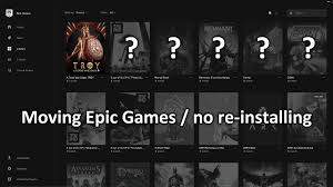 Moving Epic Games Store Games Without Re Installing Them Epic Games Launcher Tutorial Youtube