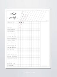 photographer client workflow chart template photography