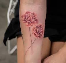 Water Color Carnation Flower Tattoo January Birth Flower With A Mixture Of Dad Moms Birth Flowers Carnation Flower Tattoo Carnation Tattoo Flower Tattoos