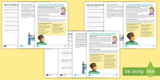 Count the figures and objects. Cloth Face Masks And Covid 19 Reading Comprehension