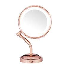 Conair Rose Gold Mirror 1x 5x Tools Accessories Meijer Grocery Pharmacy Home More Makeup mirror with beauty modern bathroom in gold colors with lighted mirror.