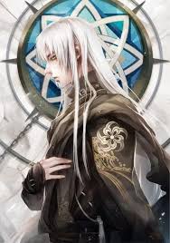 Black And White Hair Color Anime Pin On Anime Boys